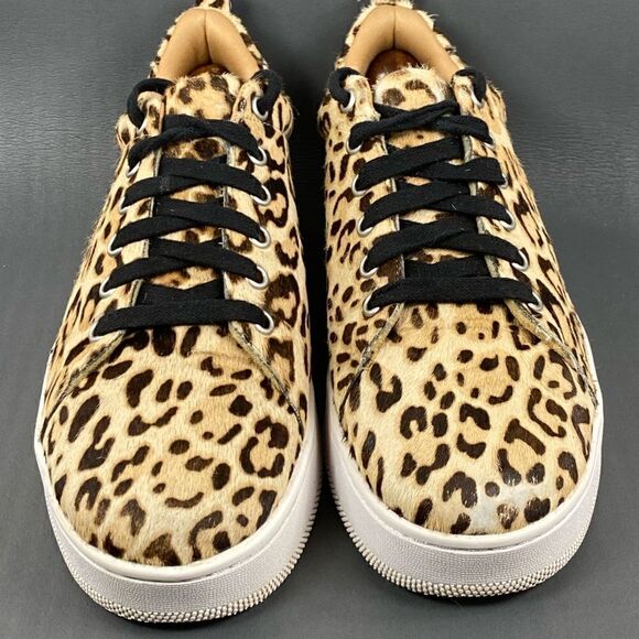 HALOGEN IVIE CALF HAIR PLATFORN LEOPARD PRINT SNEAKERS womens size 9 - Picture 4 of 8